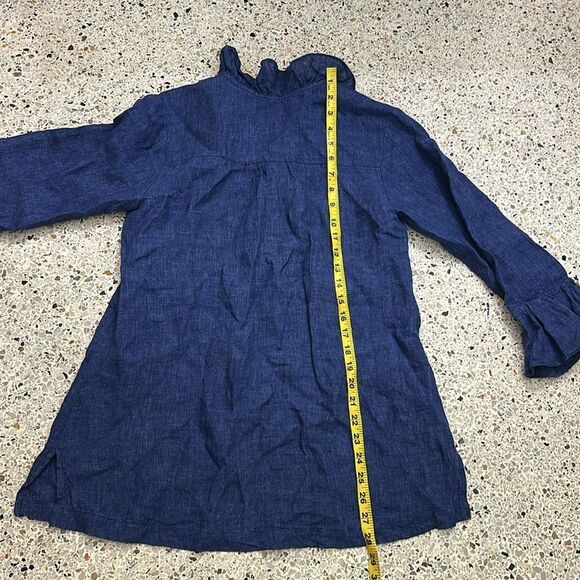 Studio 412 Mia ruffle top blouse dark denim small s resort - Picture 5 of 6